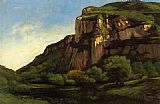 Rocks at Mouthier by Gustave Courbet